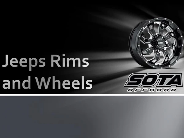 Jeeps Rims and Wheels - www.sotaoffroad.com