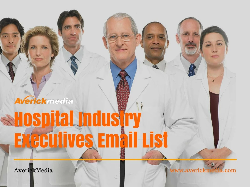 hospital industry executives email list