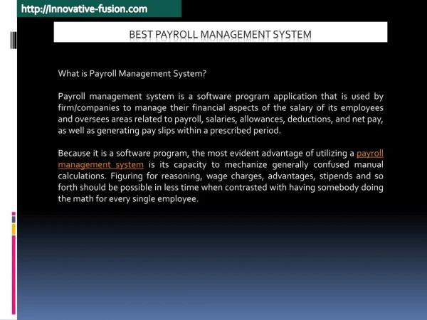 How Payroll Management System Works?
