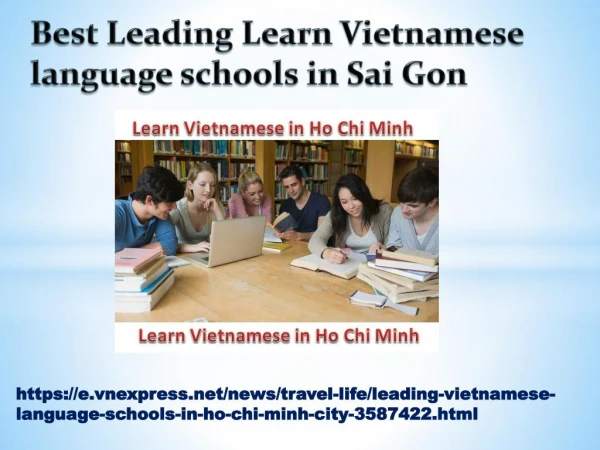 Best Leading Learn Vietnamese language schools in Sai Gon