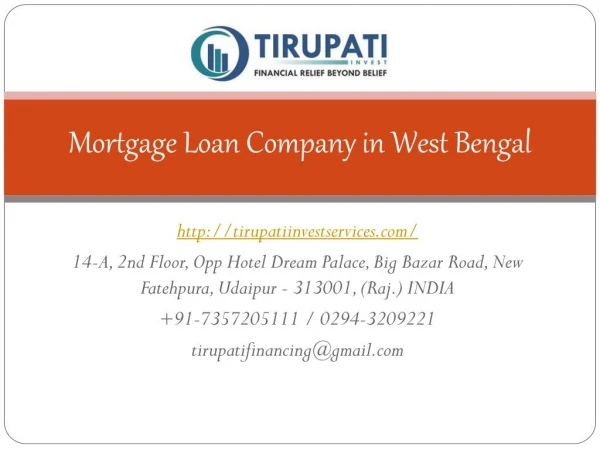 Mortgage Loan Company in West Bengal