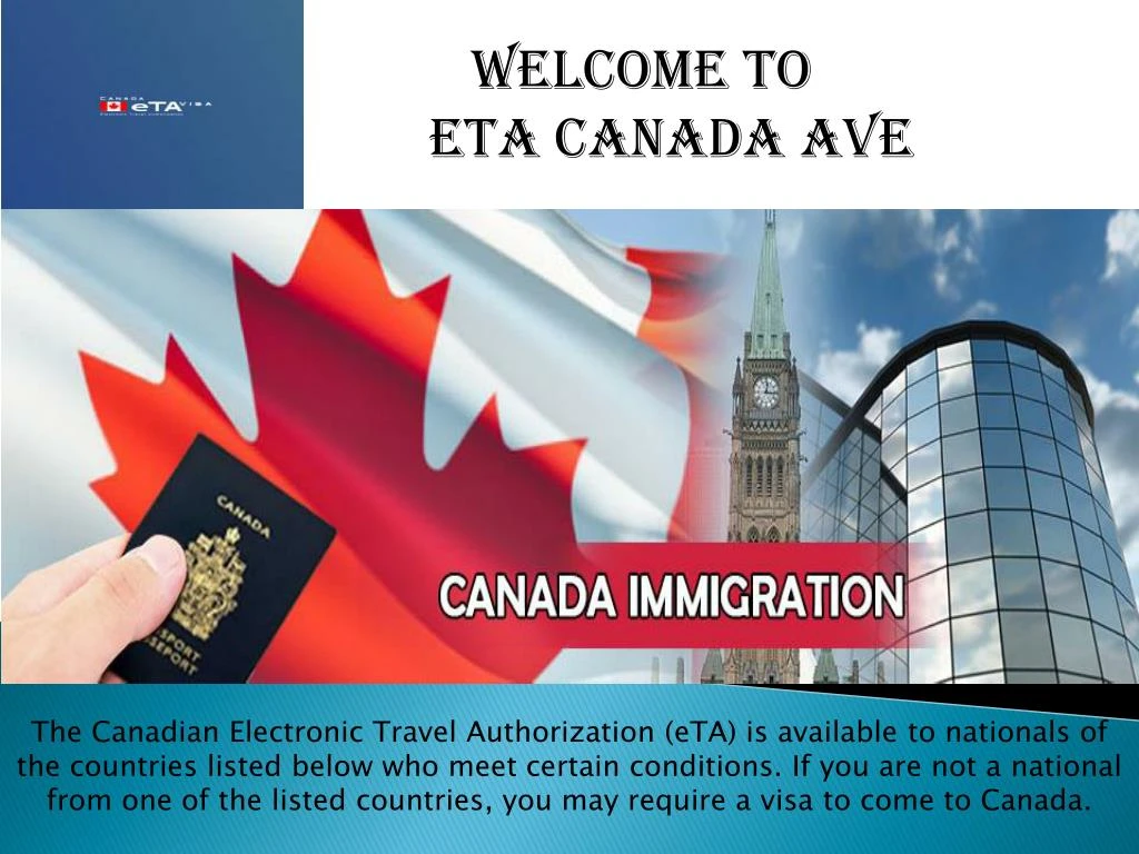 welcome to eta canada ave