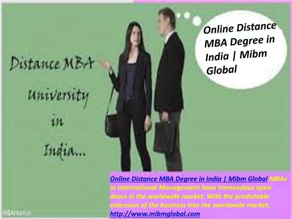 online distance mba degree in india mibm global