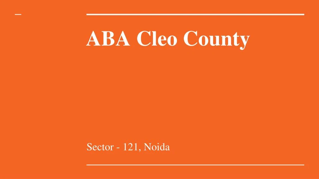 aba cleo county