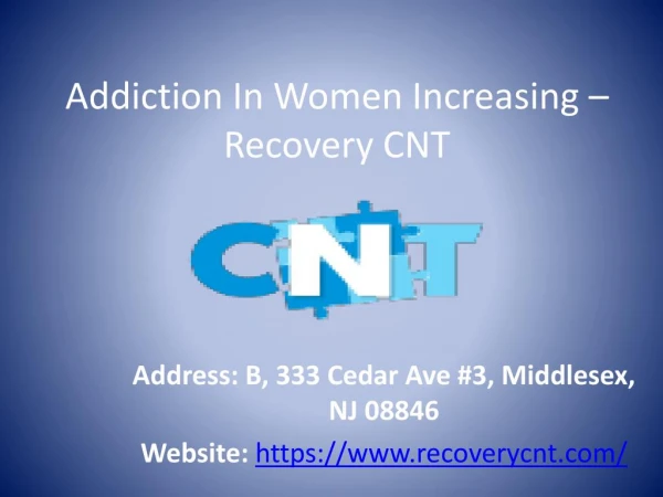 Addiction In Women In NJ
