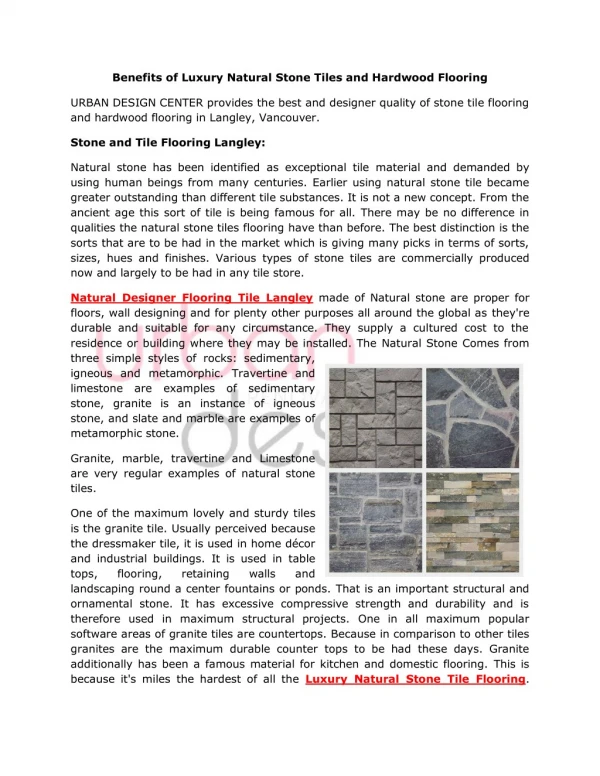 Buy Luxury Natural Stone Tiles and Hardwood Flooring