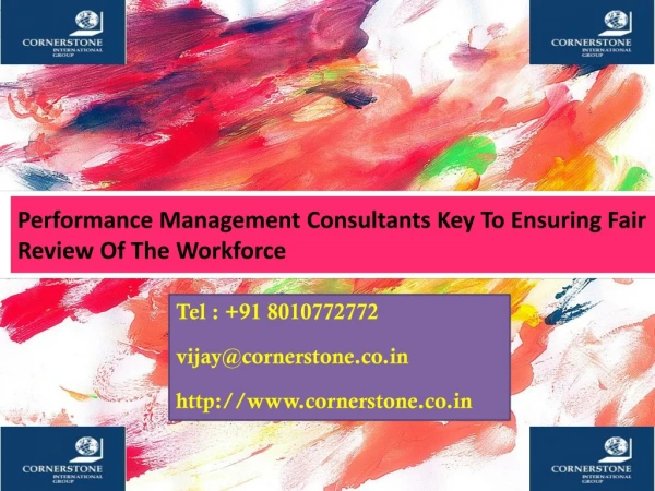Performance Management Consultants Key To Ensuring Fair Review Of The Workforce
