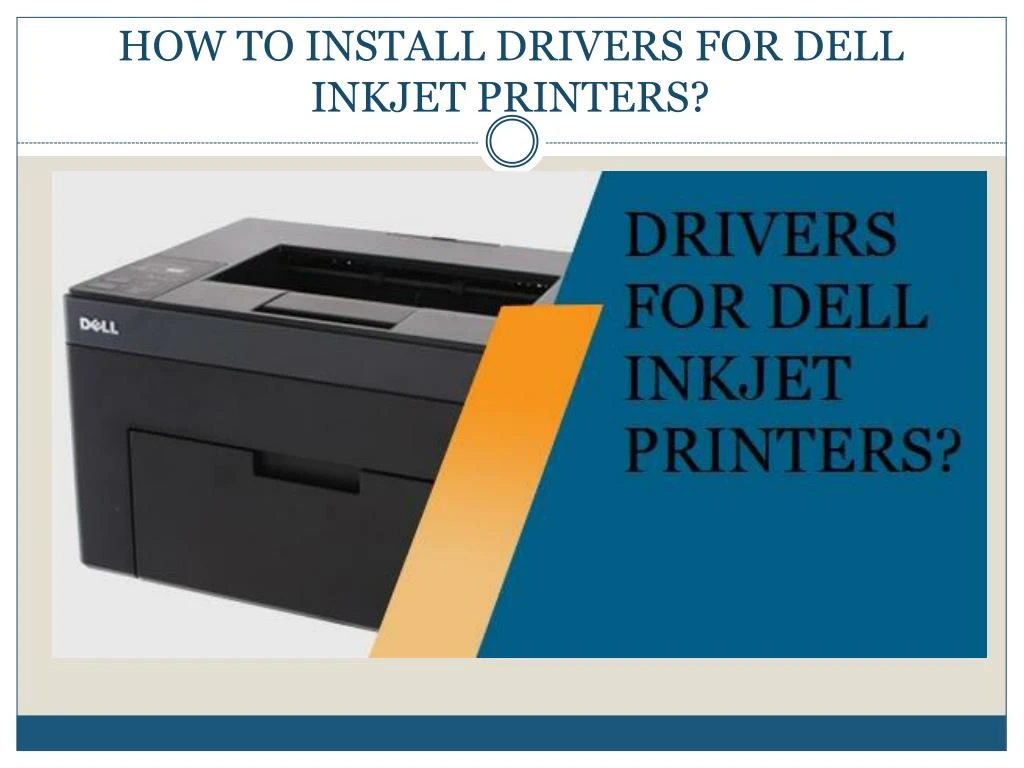 how to install drivers for dell inkjet printers