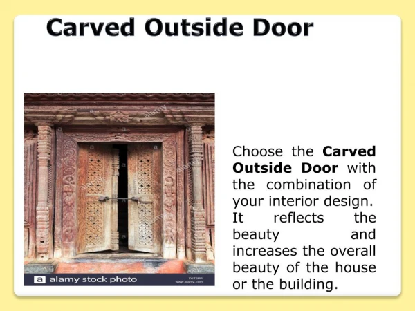Custom Carved Interior Door