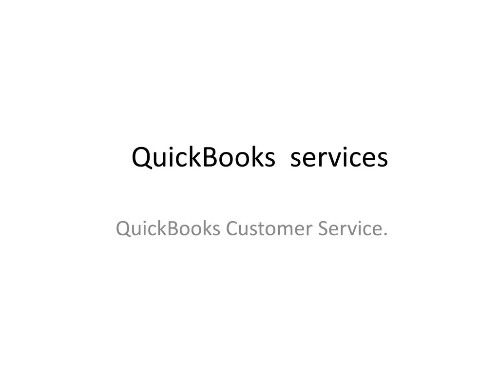 quickbooks services