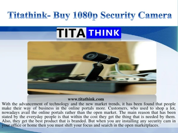 Titathink- Buy 1080p Security Camera
