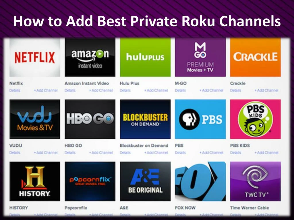 how to add best private roku channels