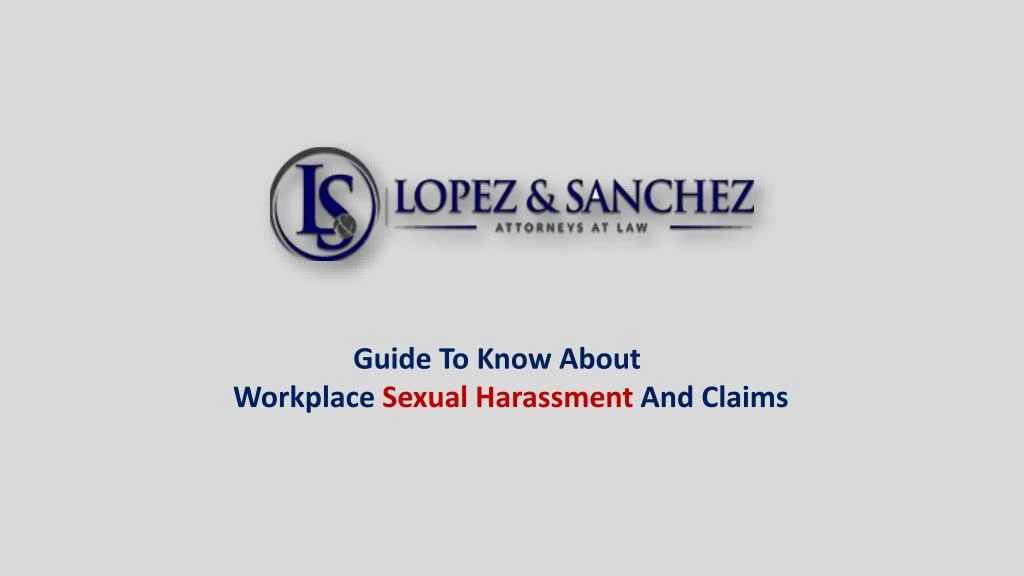 guide to know about workplace sexual harassment
