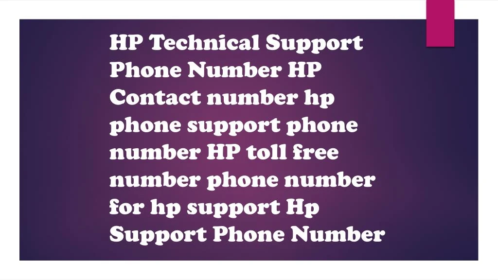 hp technical support phone number hp contact