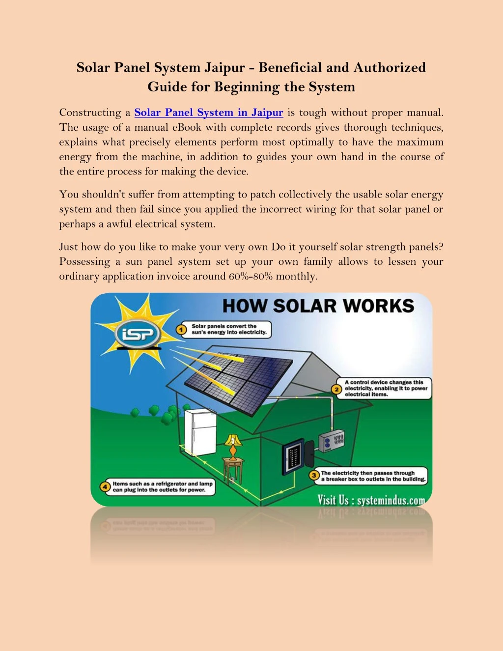 solar panel system jaipur beneficial