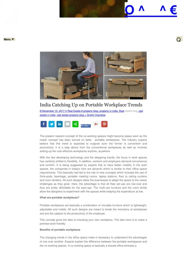 India Catching Up on Portable Workplace Trends