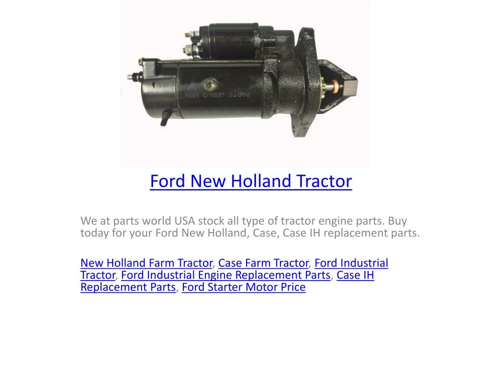 ford new holland tractor