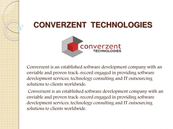 Web Design and Development - Converzent