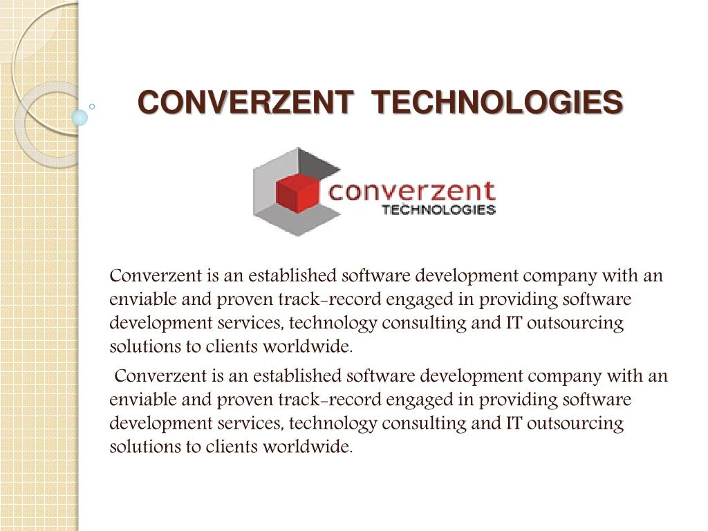 converzent technologies