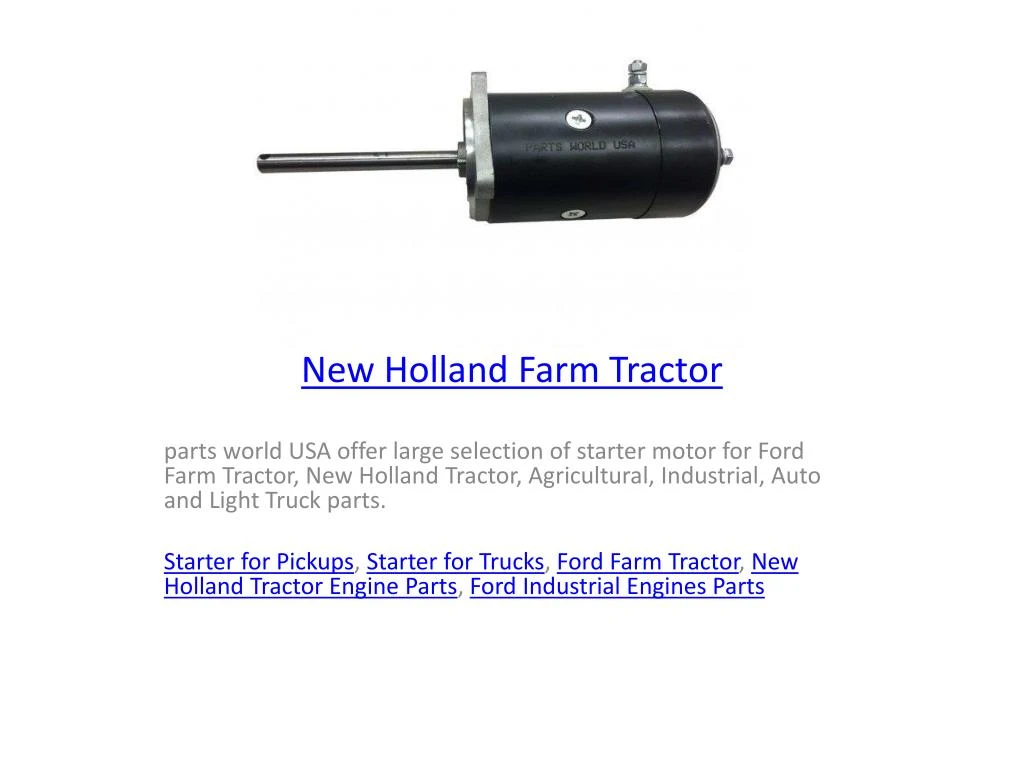 new holland farm tractor