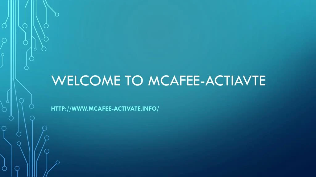 welcome to mcafee actiavte