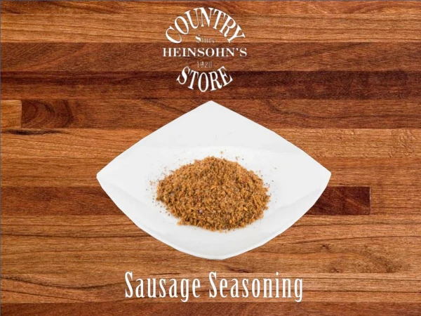 Sausage Seasonings