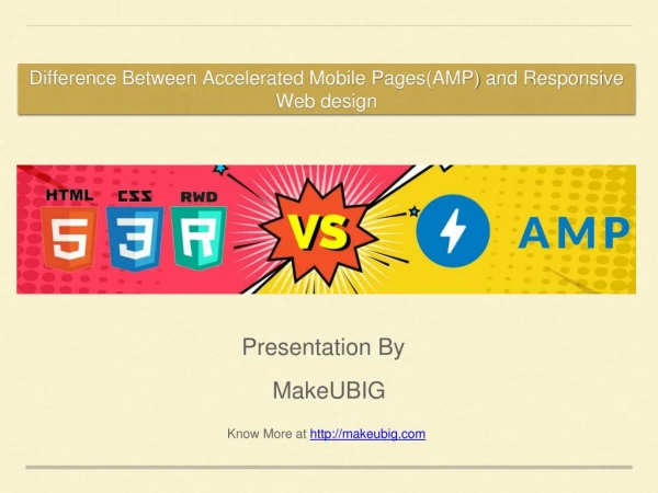 Accelerated Mobile Pages(AMP) and Responsive Web Design