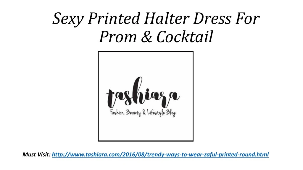 sexy printed halter dress for prom cocktail