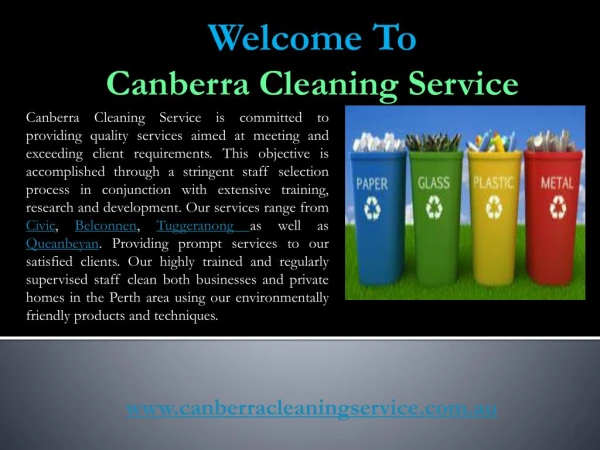 Cleaning Company in Canberra