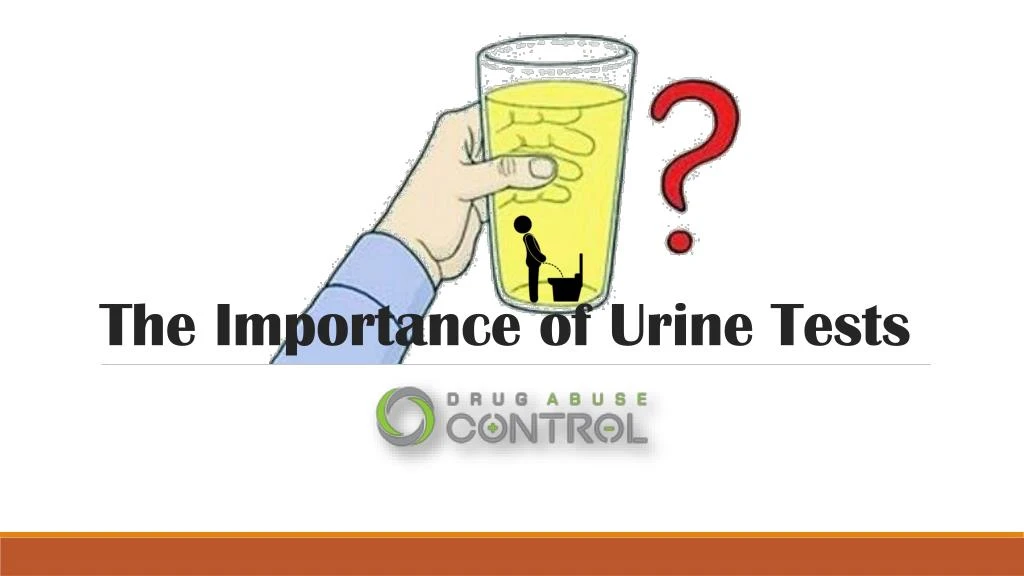 the importance of urine tests