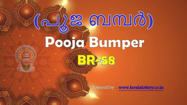 Pooja Bumper Lottery 2017 BR58