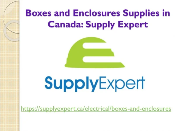 Buy Electrical Boxes & Enclosures in Canada