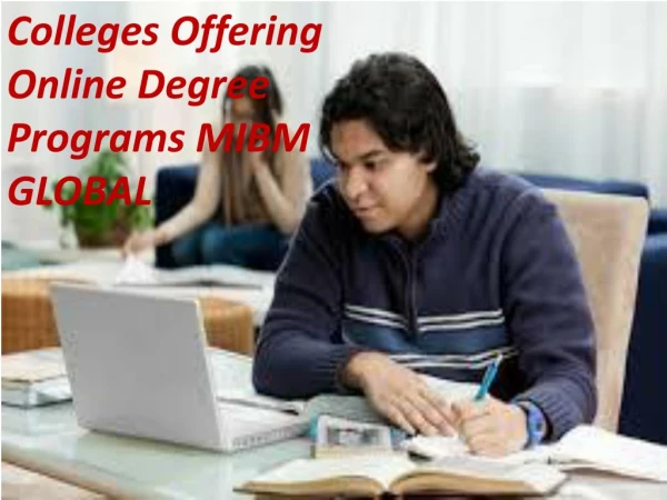 Colleges Offering Online Degree Programs on online MBA course.
