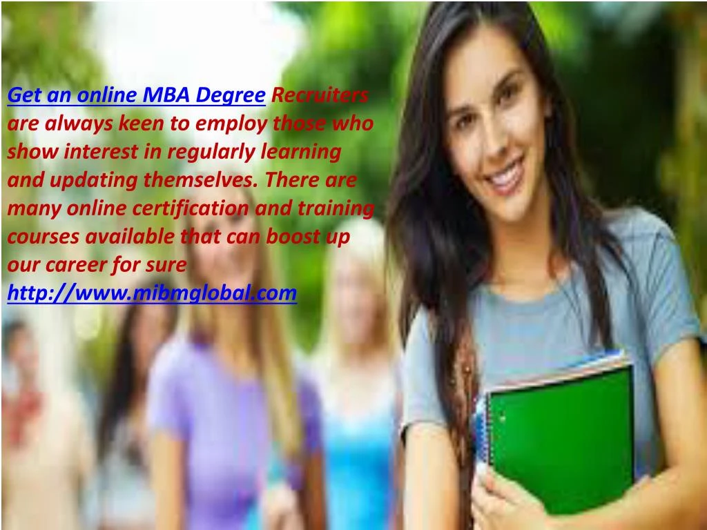 get an online mba degree recruiters are always