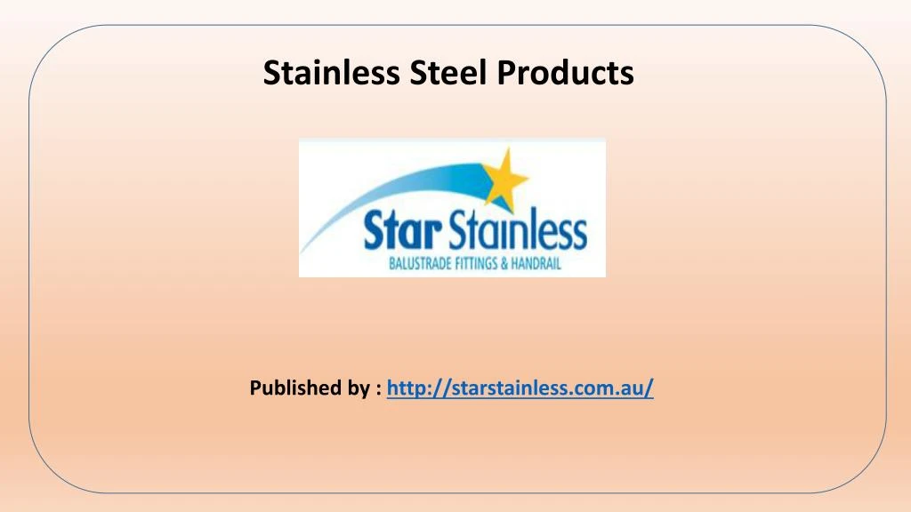 stainless steel products published by http starstainless com au
