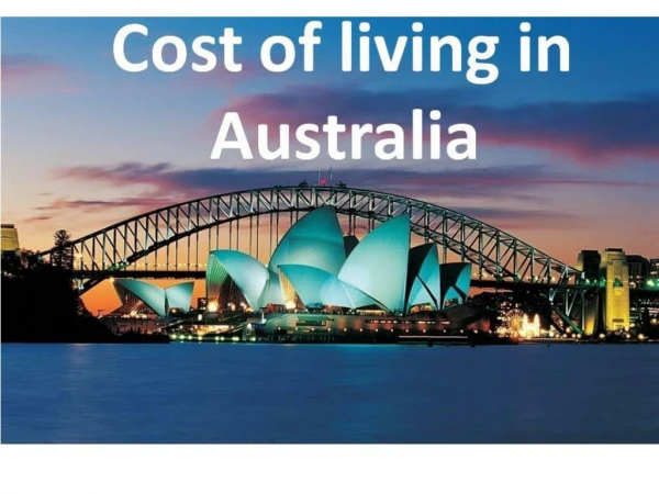 cost of living in australia