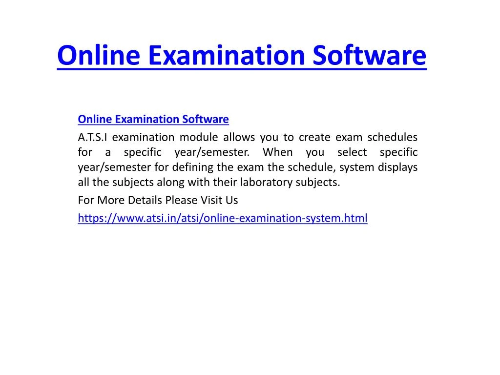online examination software