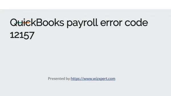 QuickBooks payroll error code 12157