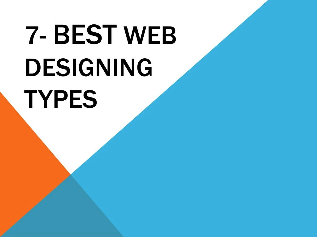 7 best web designing types