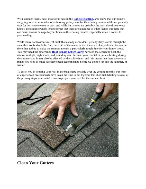 3 TIPS TO KEEP YOUR ROOF PREPARED FOR THE SUMMER AND WINTER