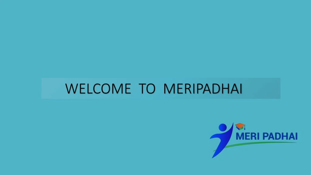 welcome to meripadhai