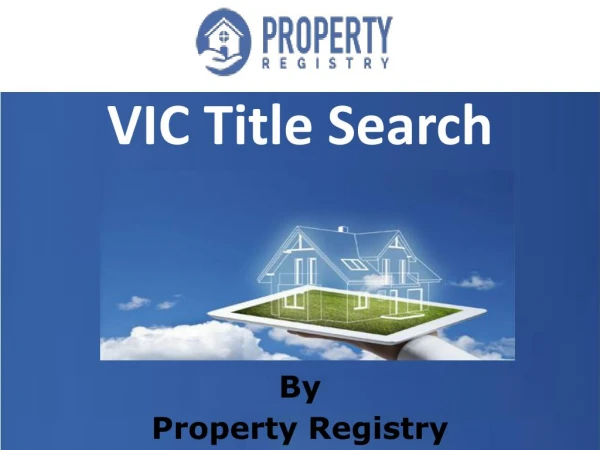 VIC Title Search - Property Registry