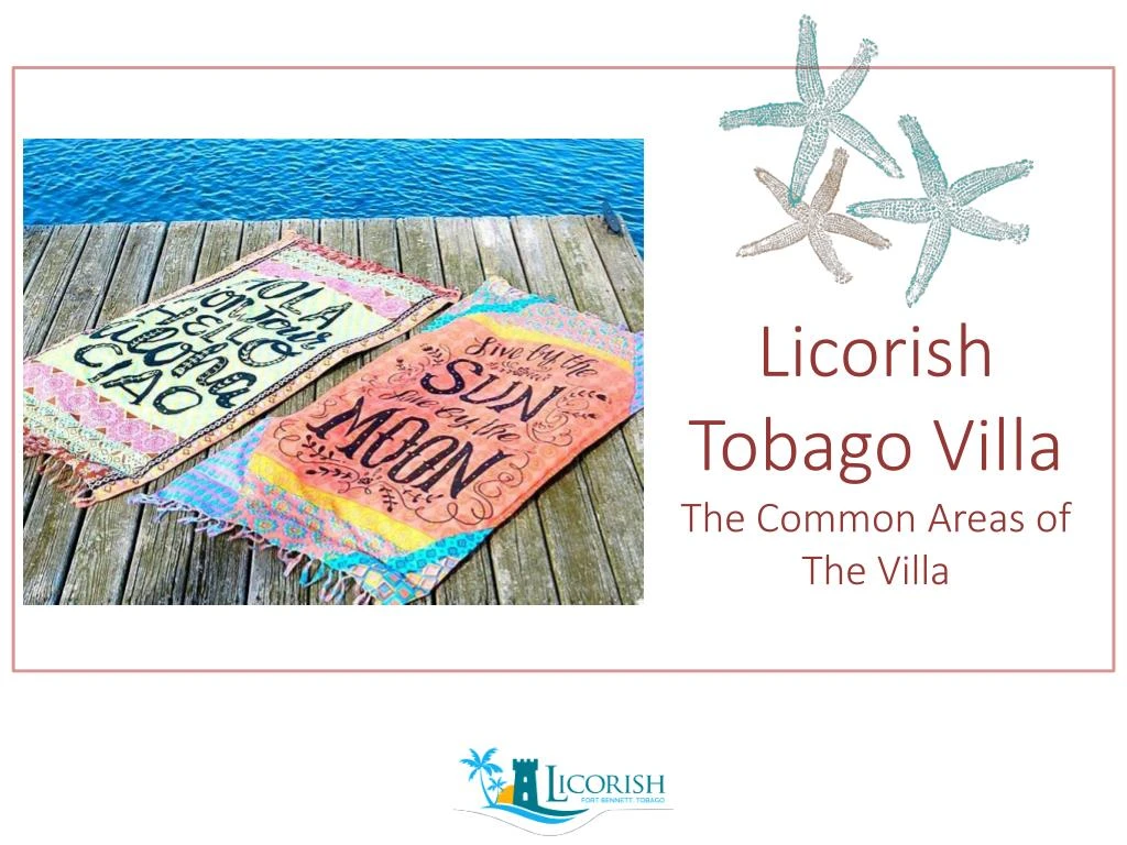 licorish tobago villa the common areas