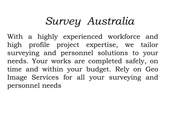 Civil Surveyors Sydney