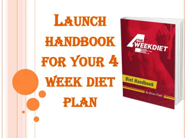 4 week diet and exercise plan
