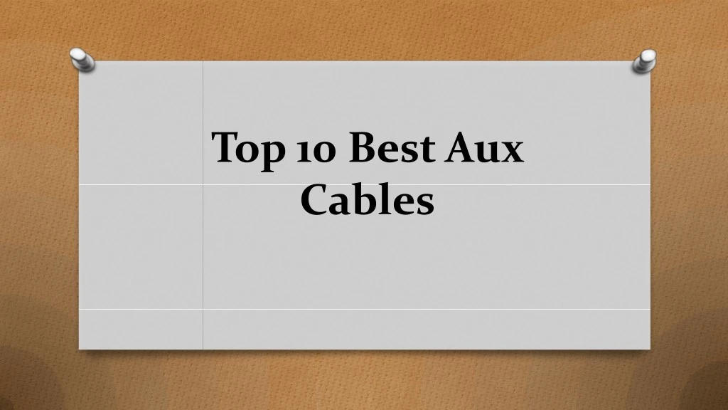top 10 best aux cables