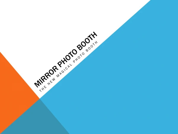 Mirror Photo Booth Rental Company Dubai