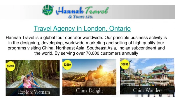 Travel Agency London, Ontario