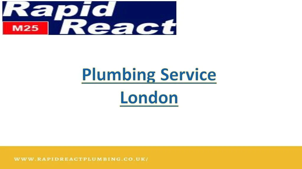 plumbing service london