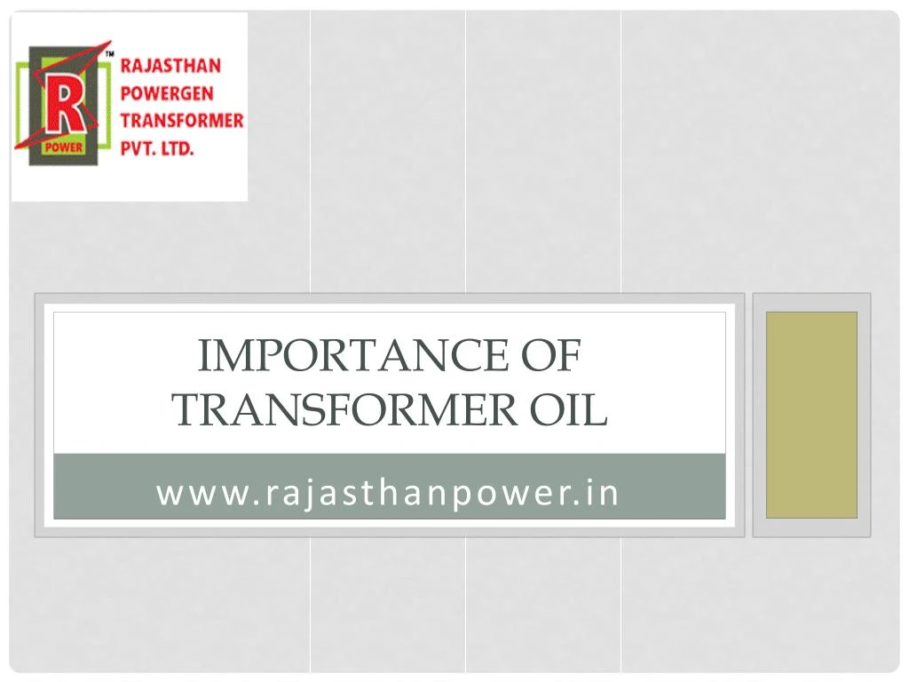 importance of transformer oil